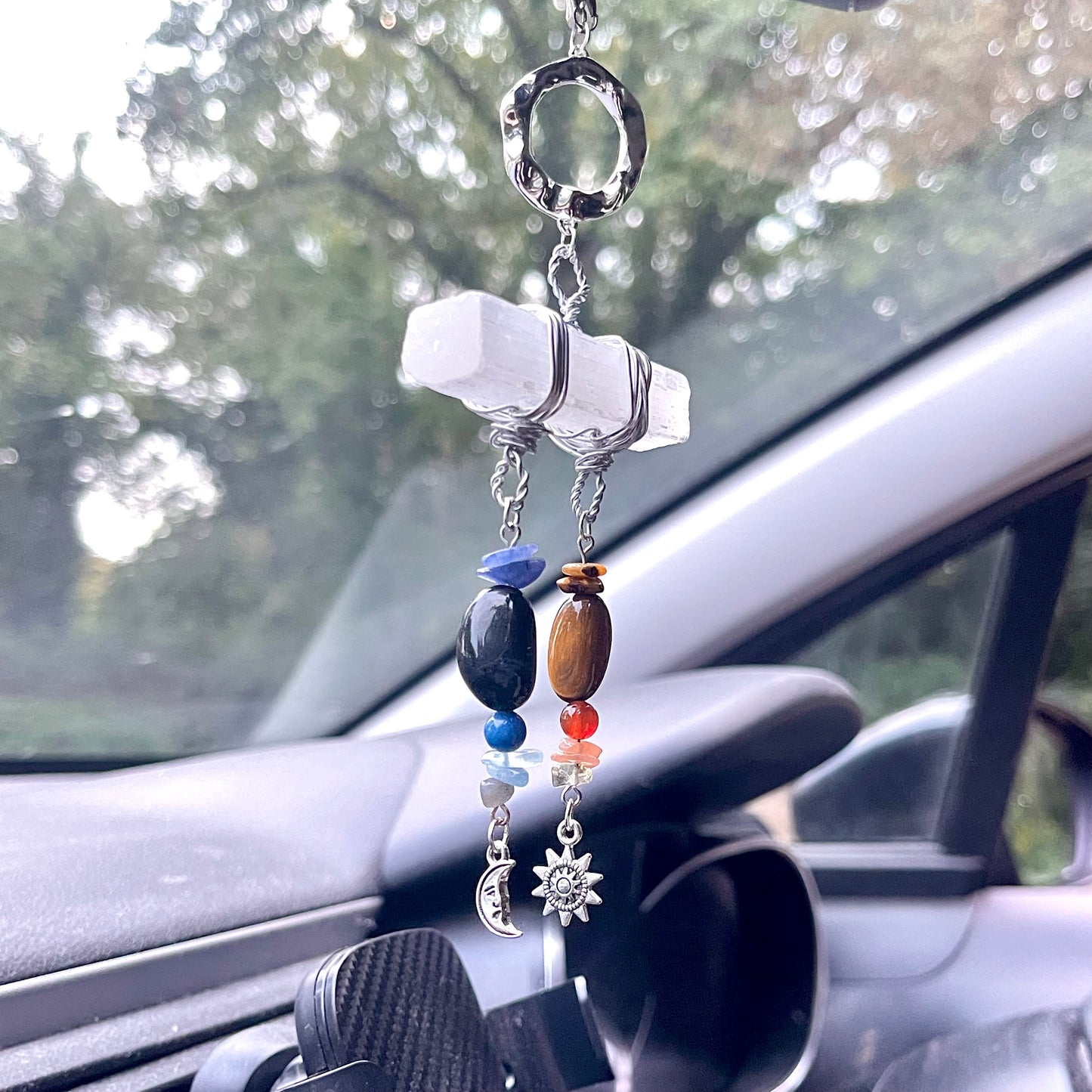day to night car charm