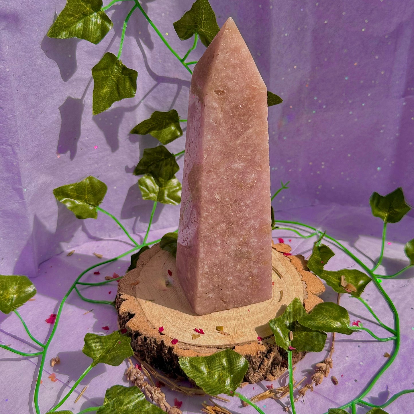 pink amethyst tower