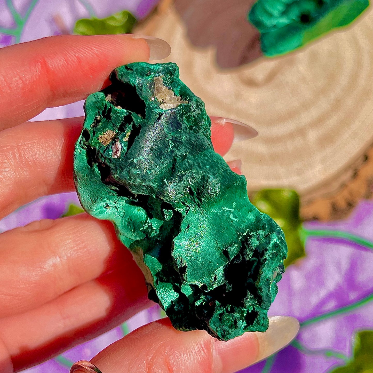 raw malachite specimens
