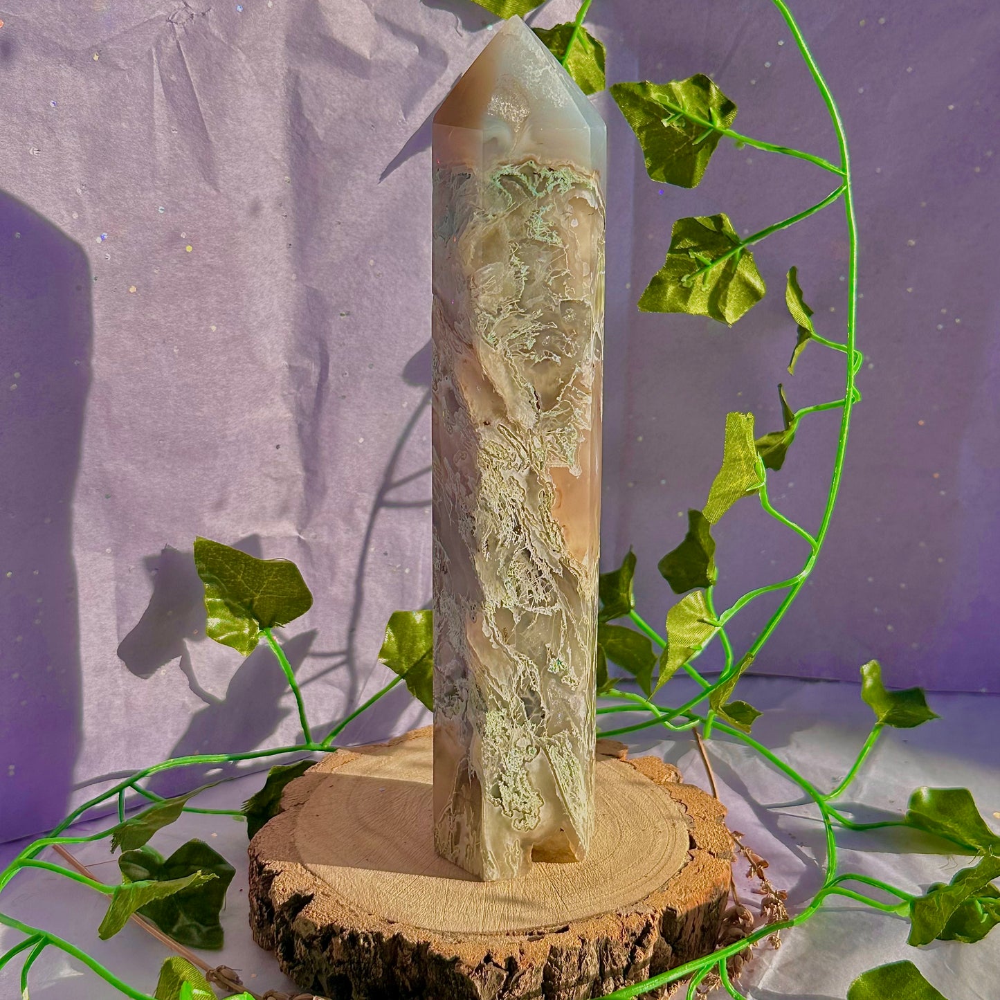 moss agate tower