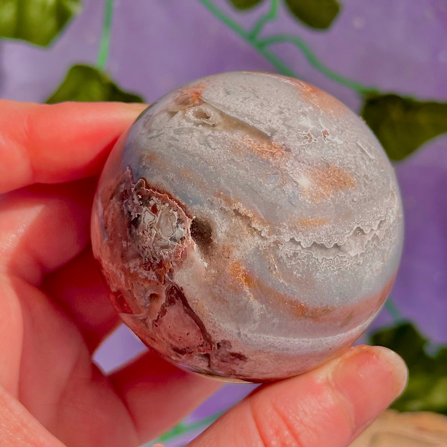 mexican agate sphere