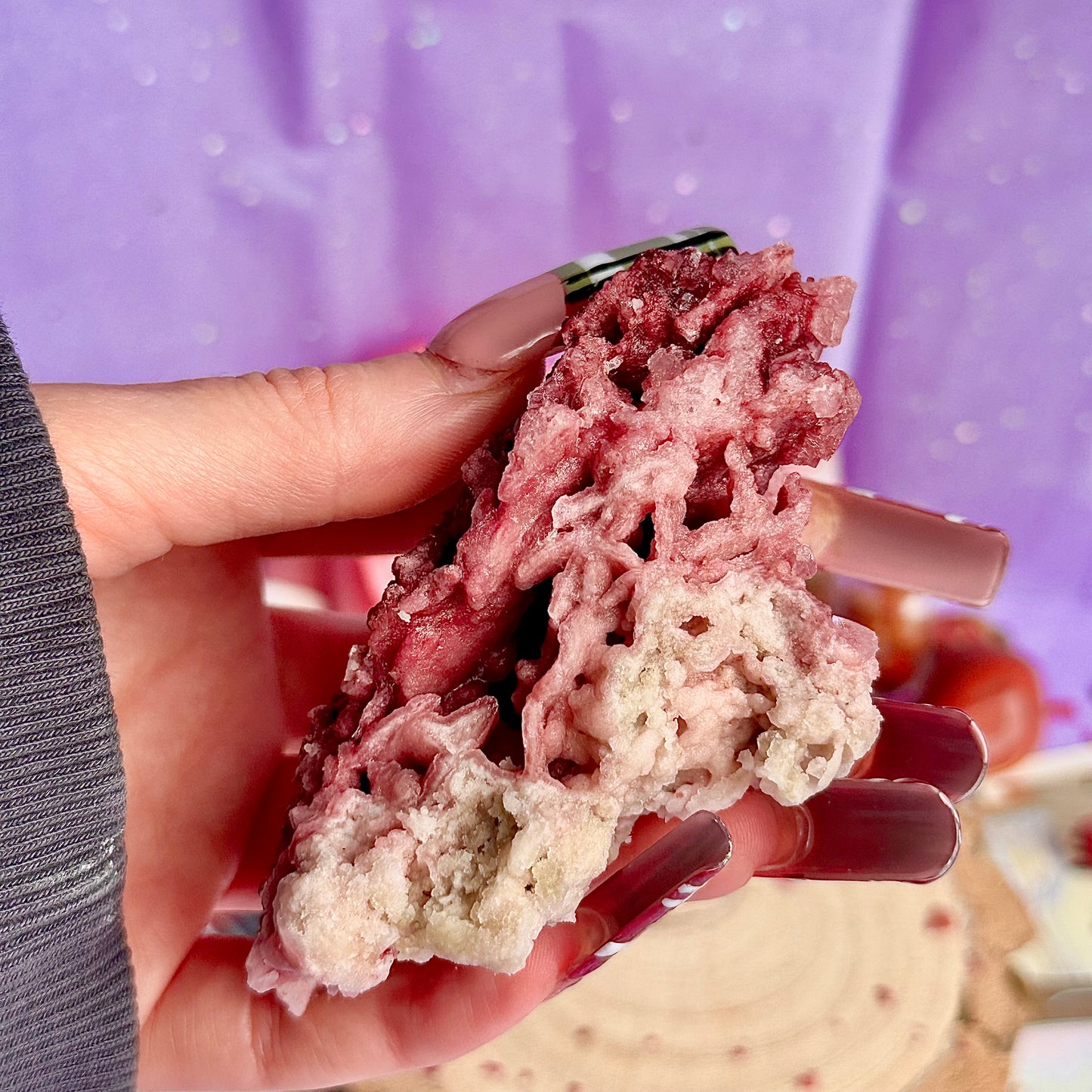 pink halite specimen