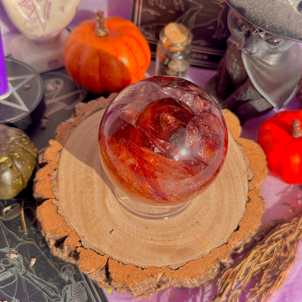 fire quartz sphere