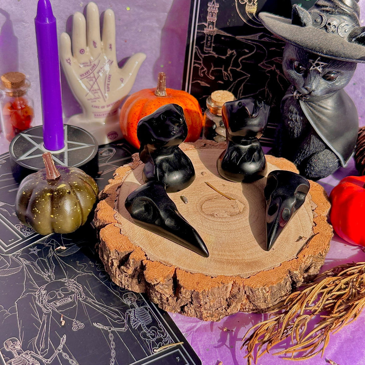obsidian raven carvings ~ choose your own