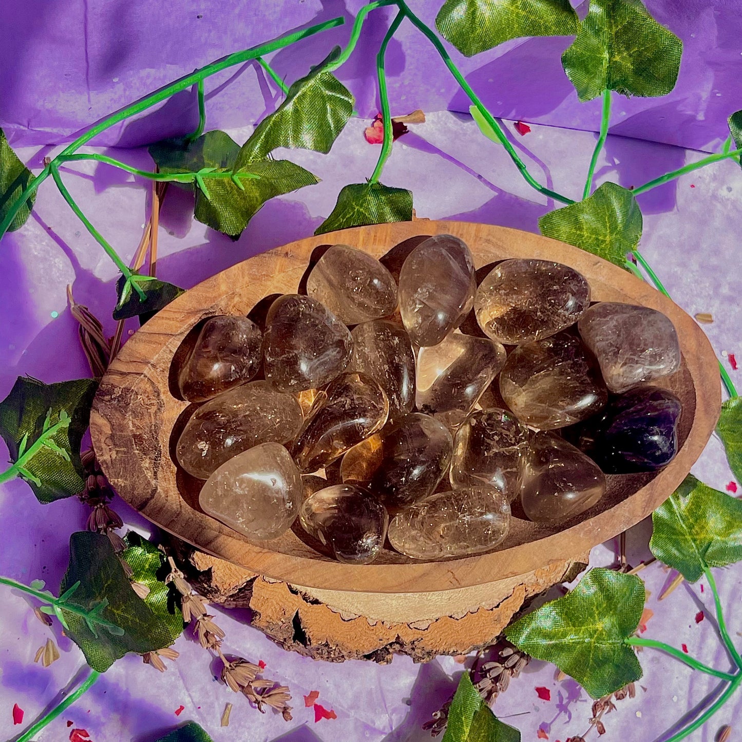smoky quartz tumble