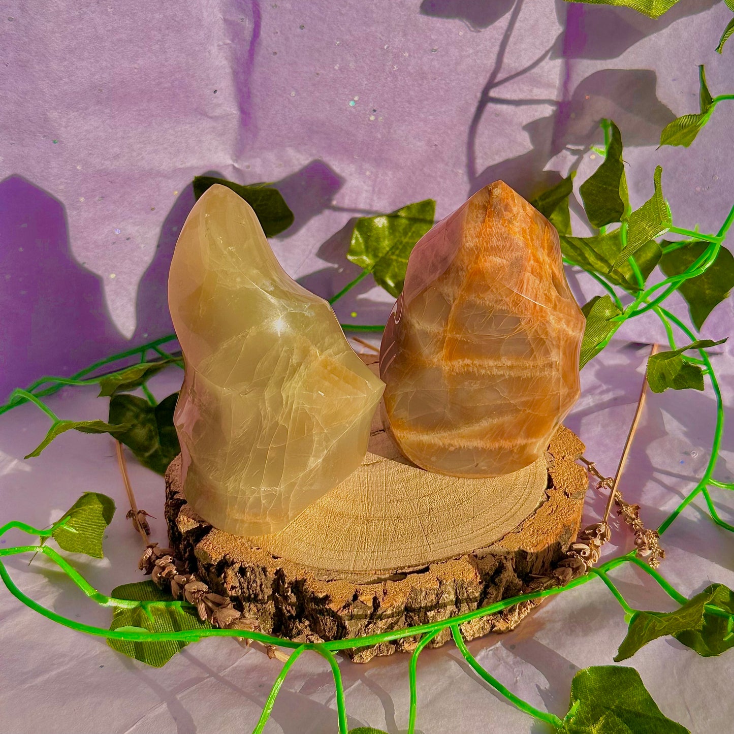 moonstone flame carving ~ intuitively chosen