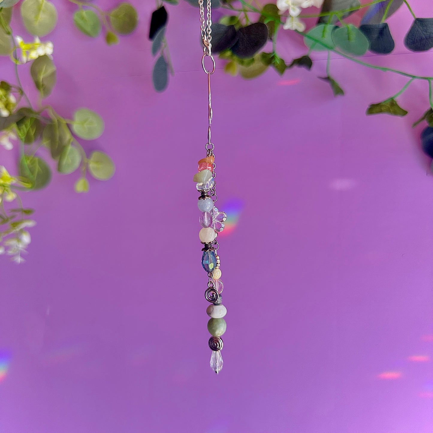 spiral fungi car charm