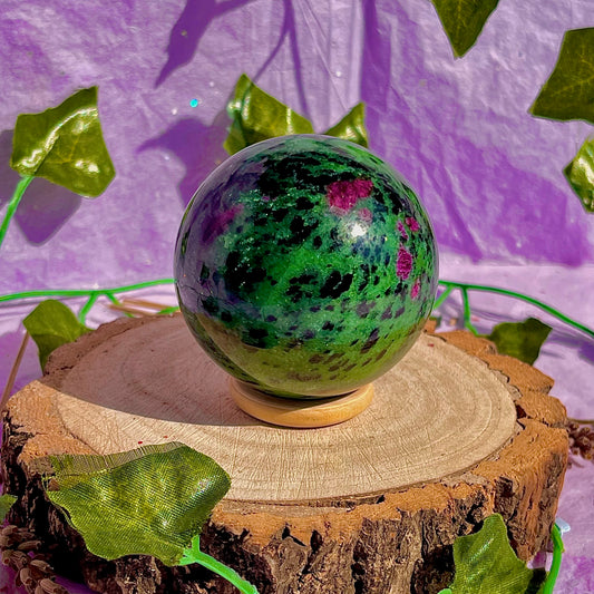 ruby in zoisite sphere