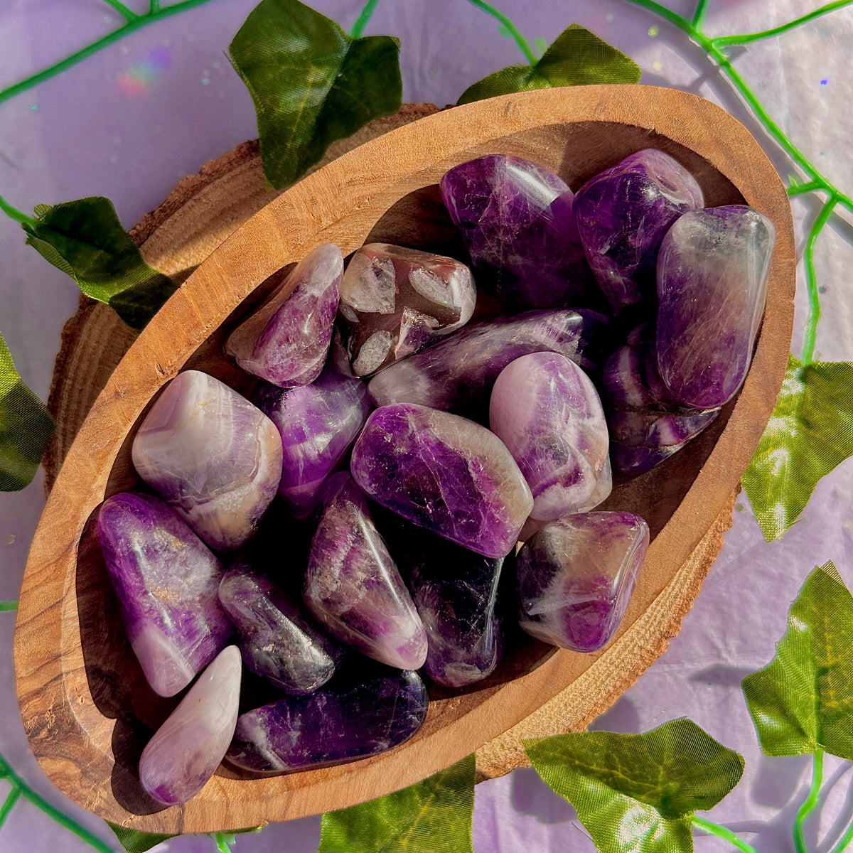 chevron amethyst tumbles ~ preloved