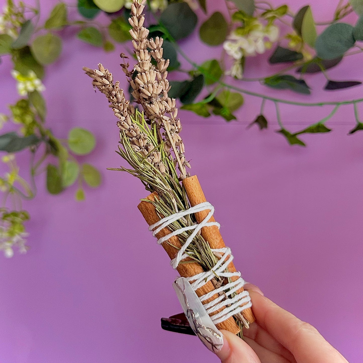 handmade herbal cleansing wands