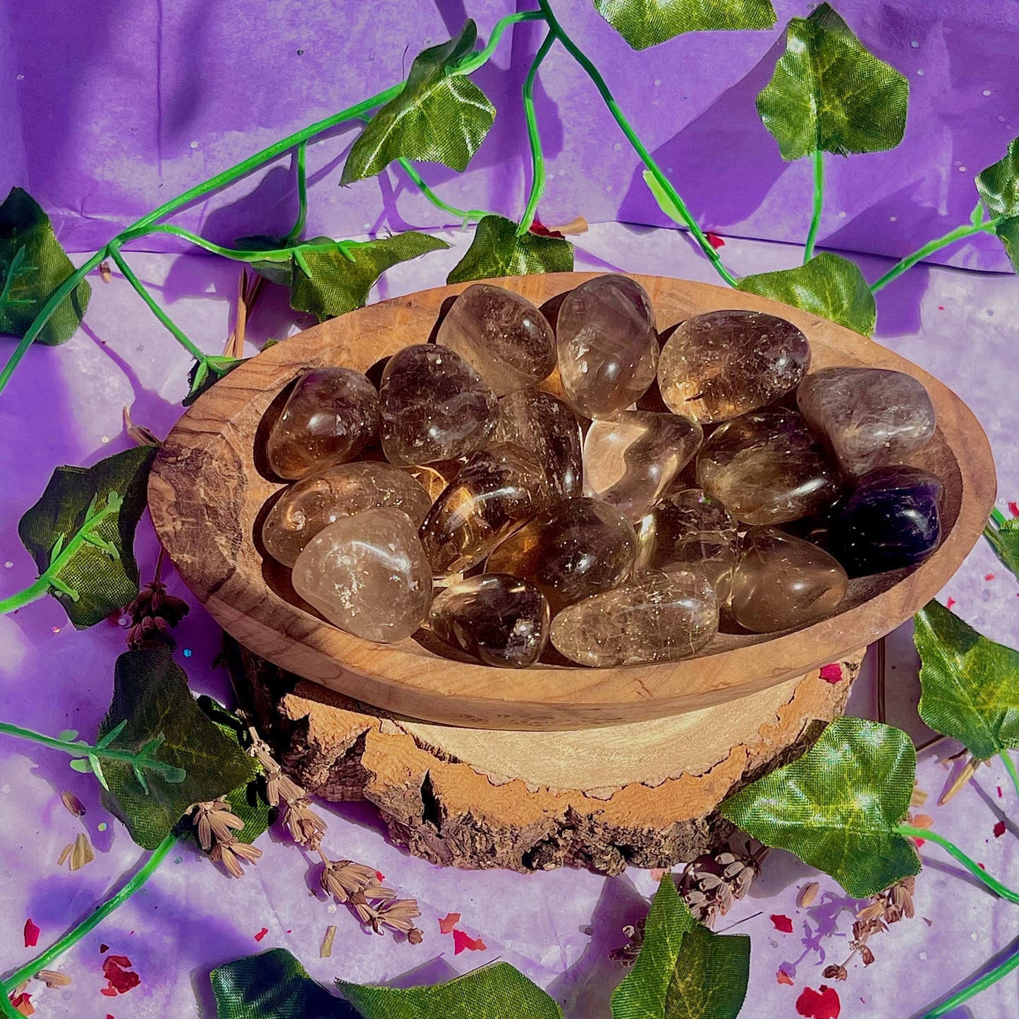 smoky quartz tumble