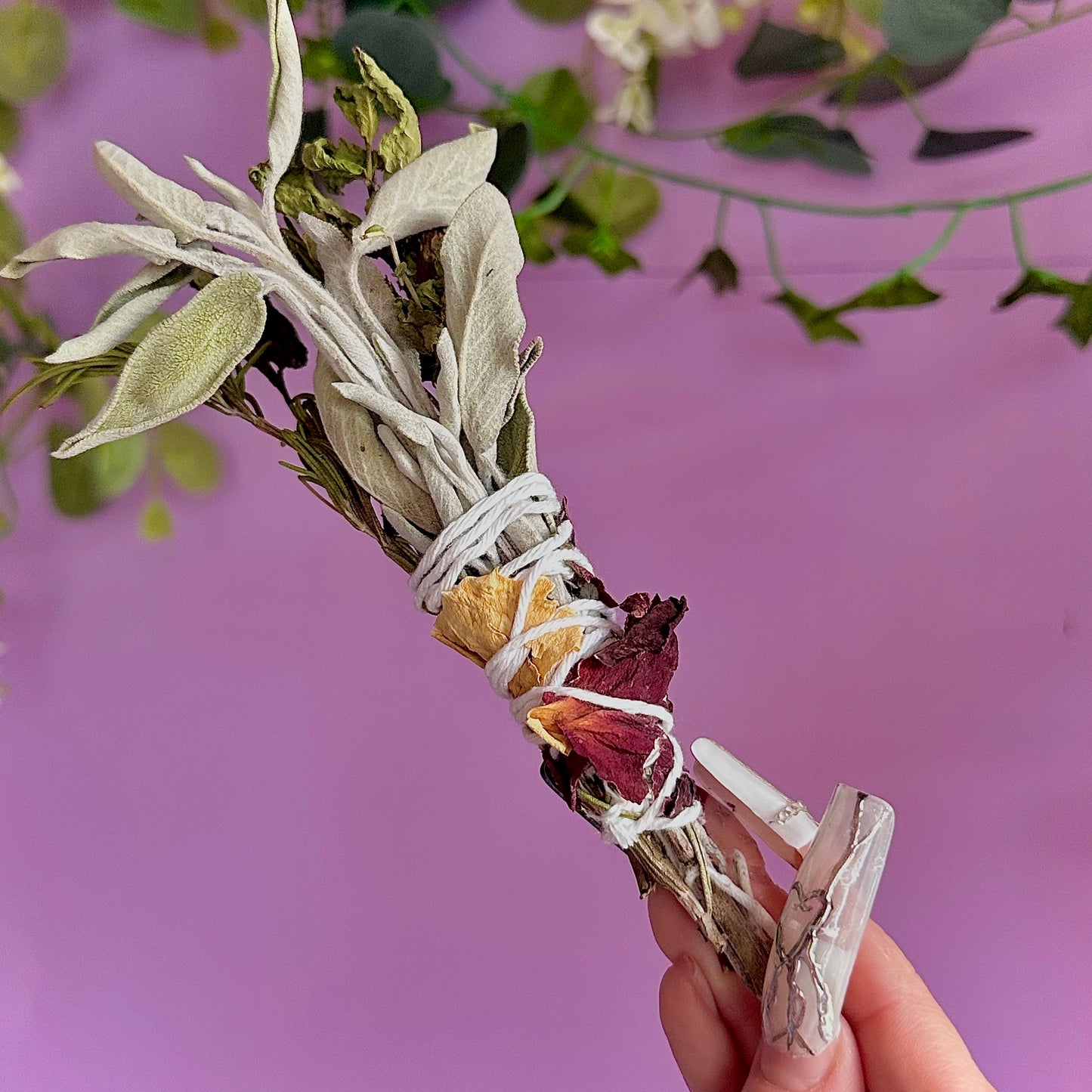 handmade herbal cleansing wands