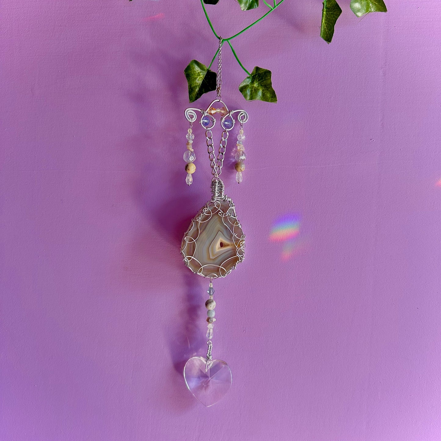 beach sunset suncatcher