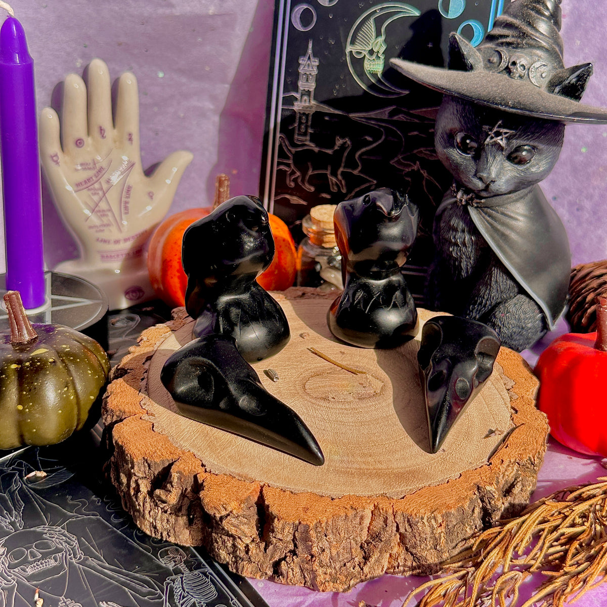 obsidian raven carvings ~ choose your own