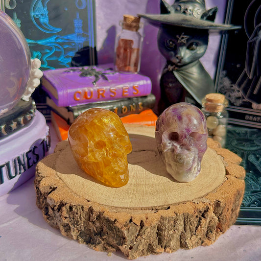skull carving incense holders ~ choose your own