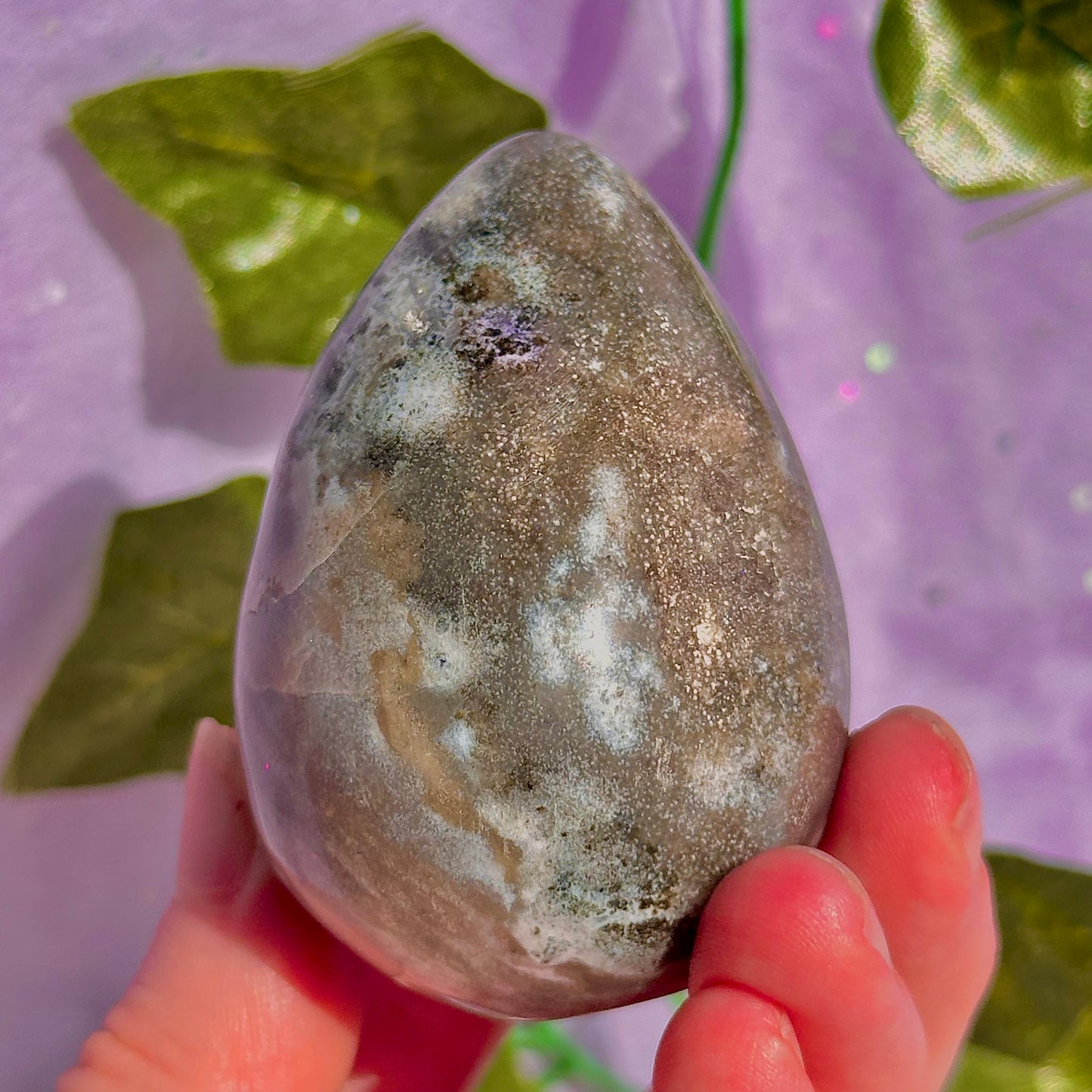 sea jasper egg carving