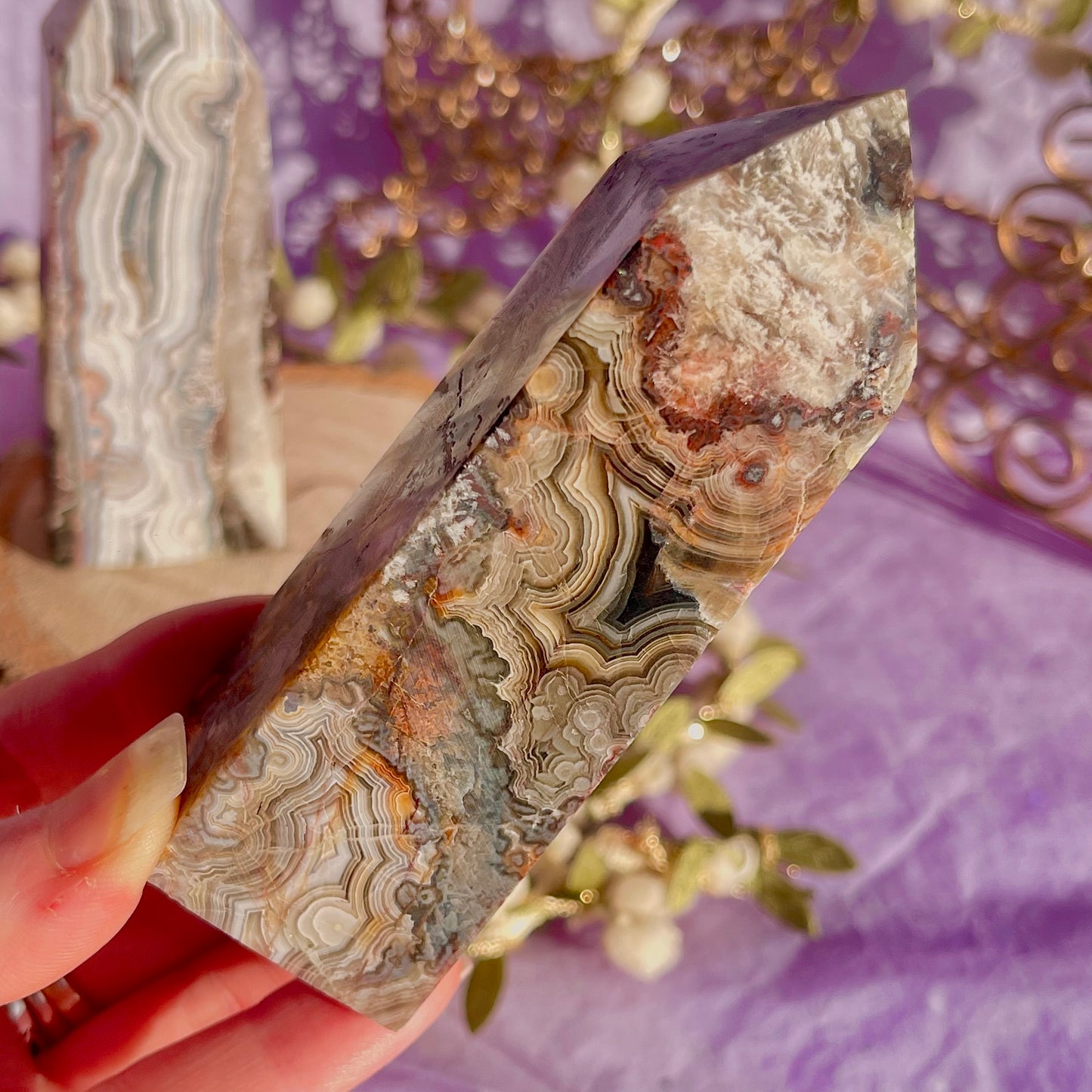 mexican crazy lace agate tower ~ choose your own