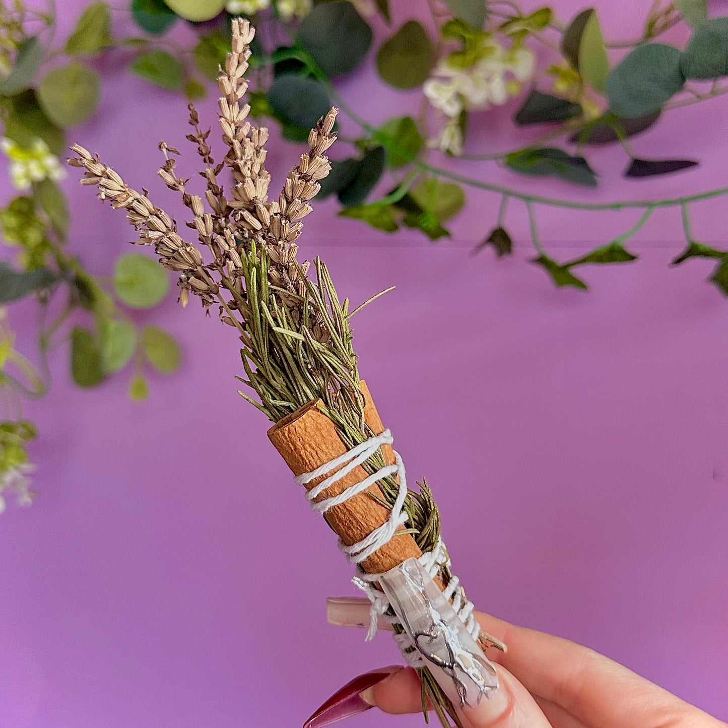 handmade herbal cleansing wands