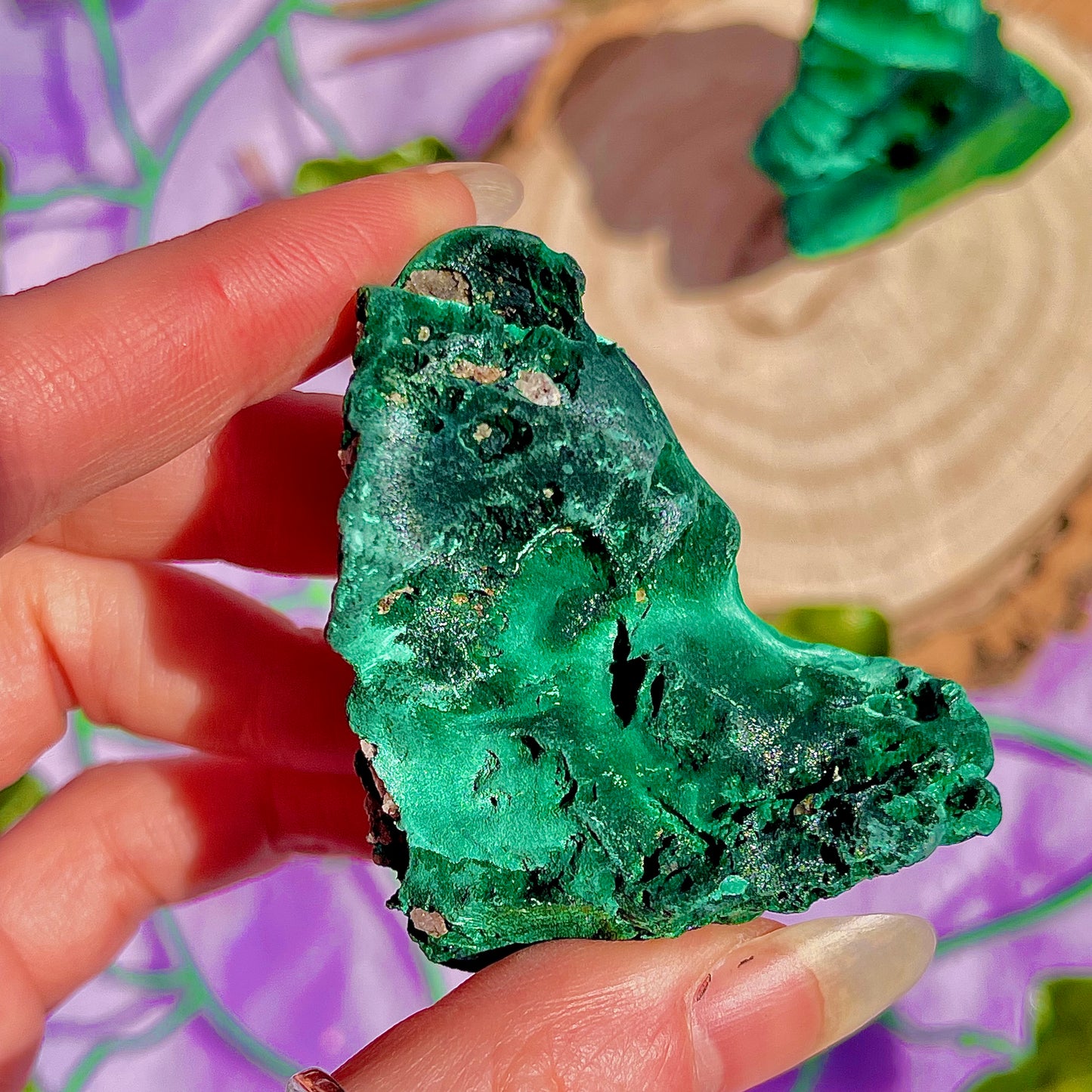 raw malachite specimens