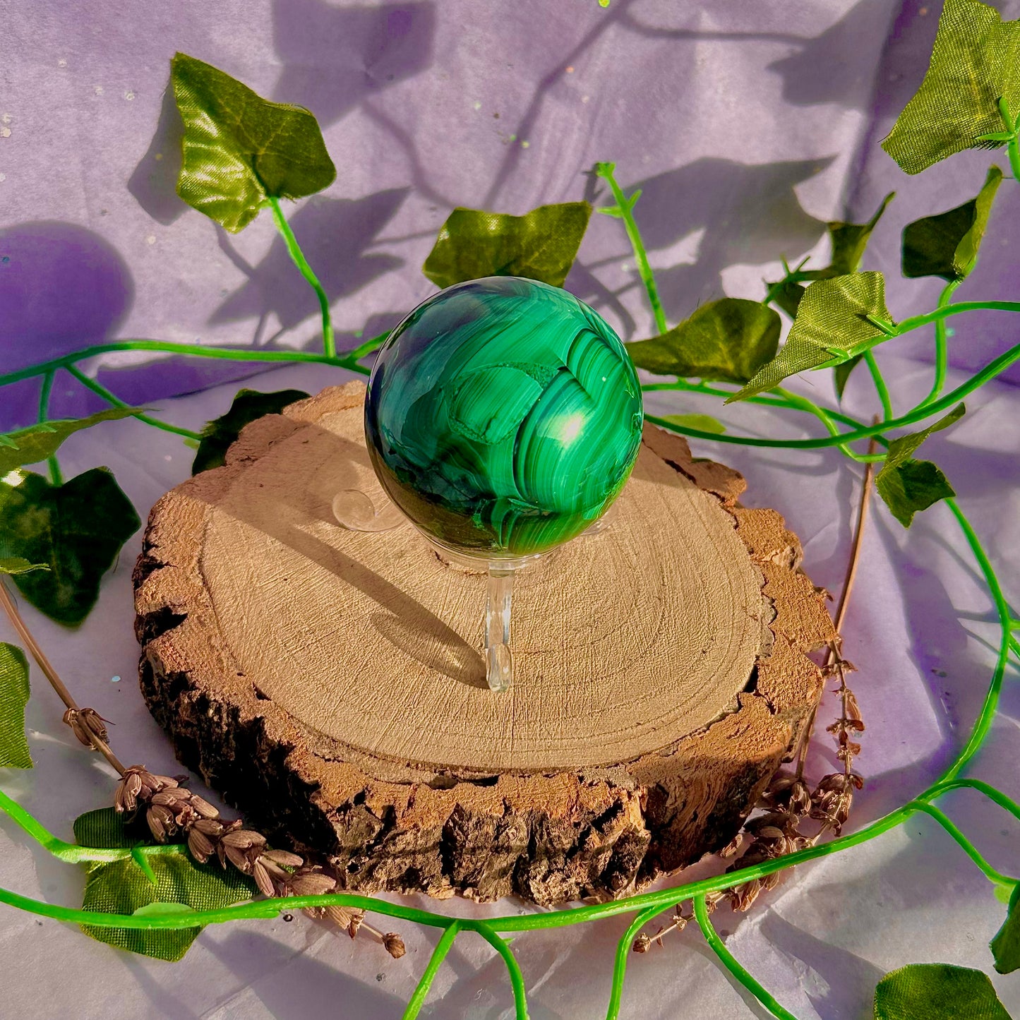 malachite sphere ~ 228g