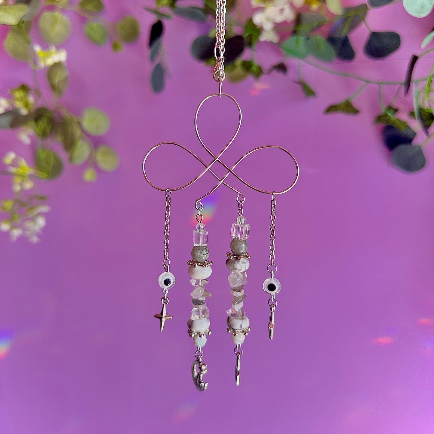 stars crossed car charm