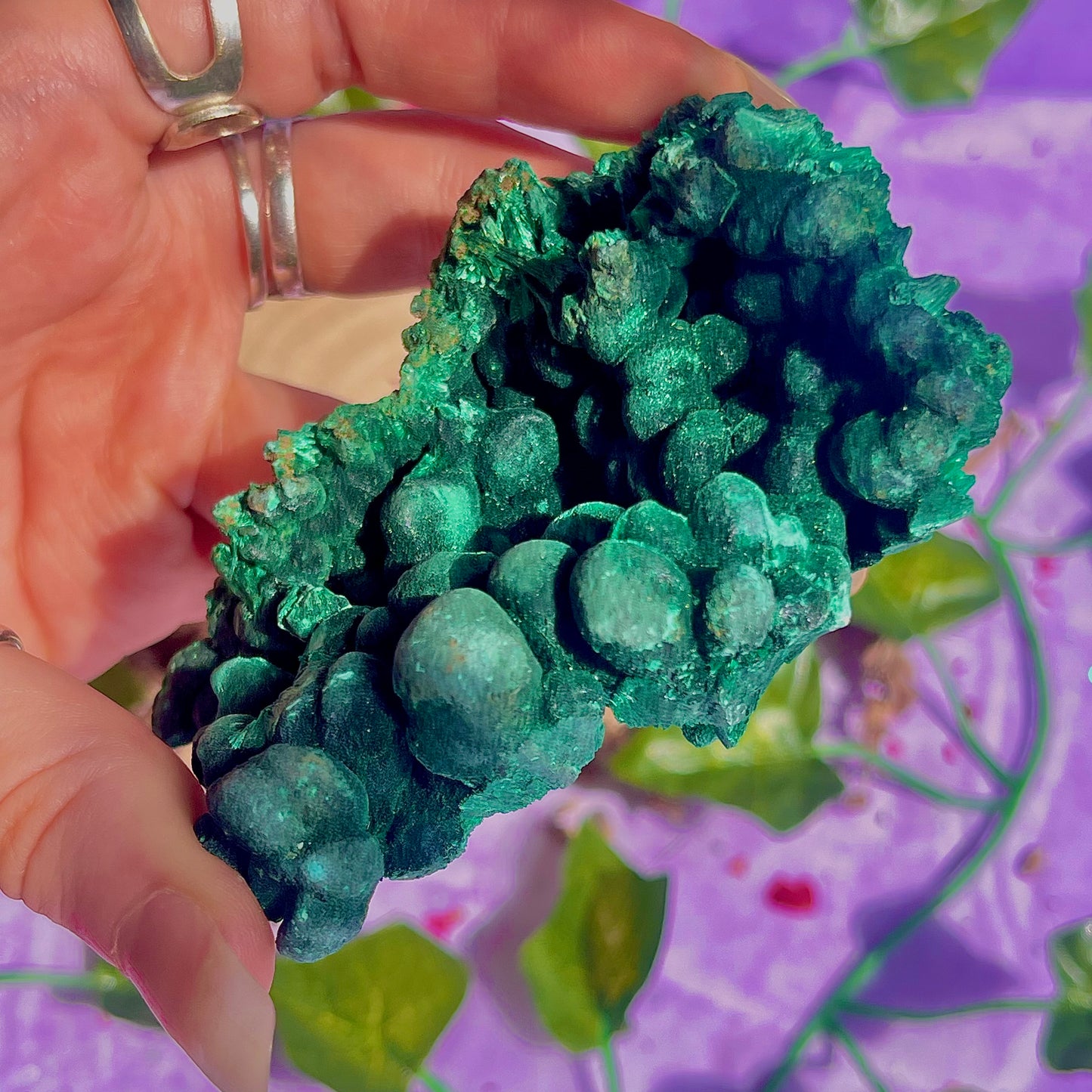 fibrous malachite specimen B (3-4inch)