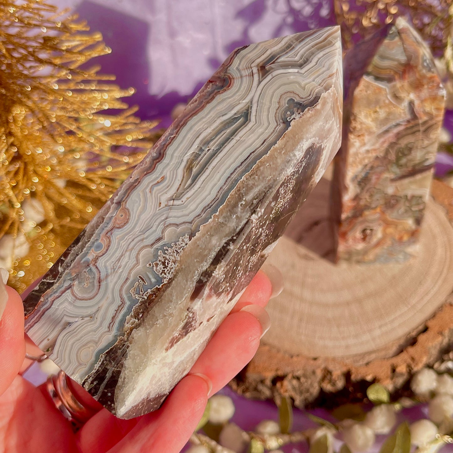 mexican crazy lace agate tower ~ choose your own