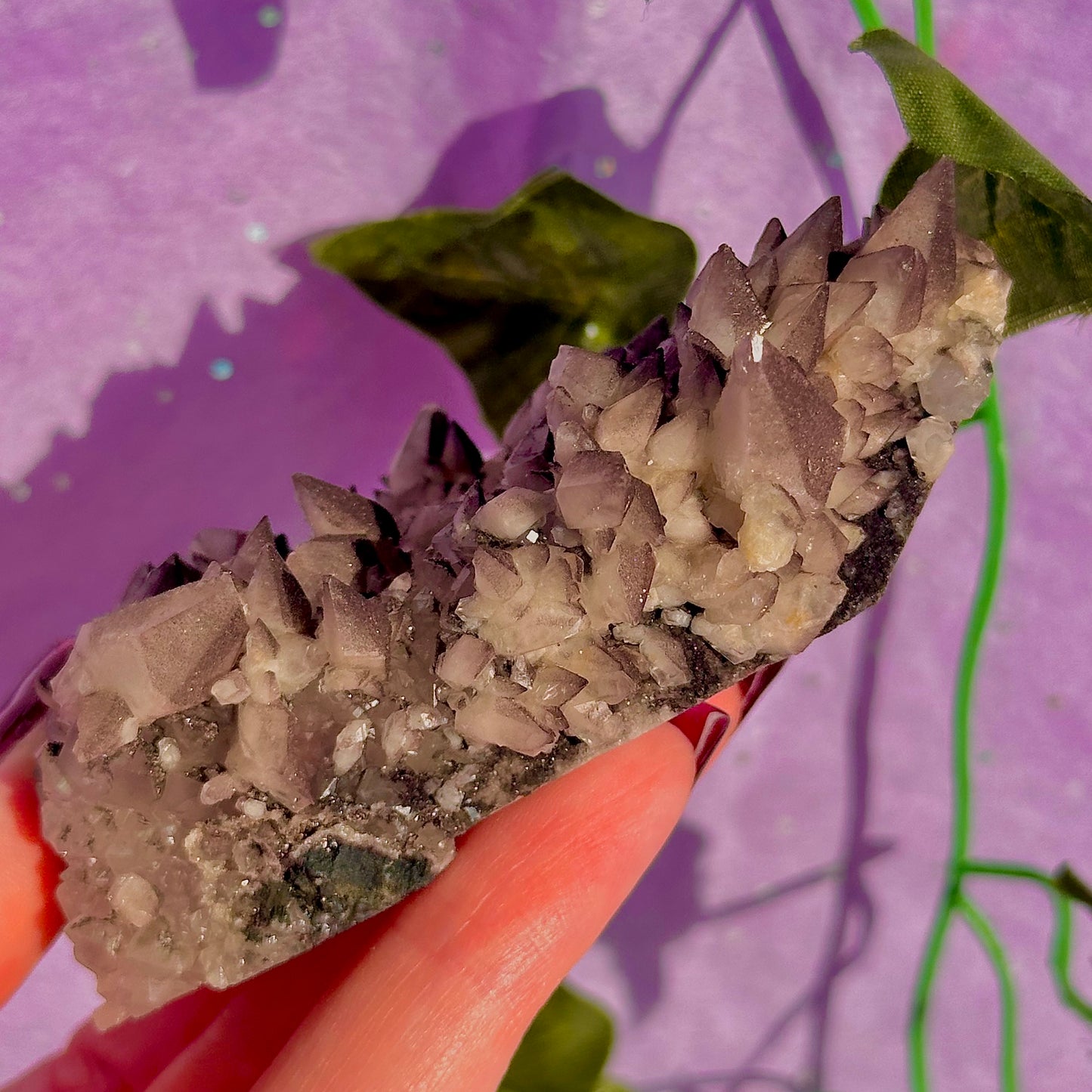 tigers tooth / dogs tooth calcite cluster specimen