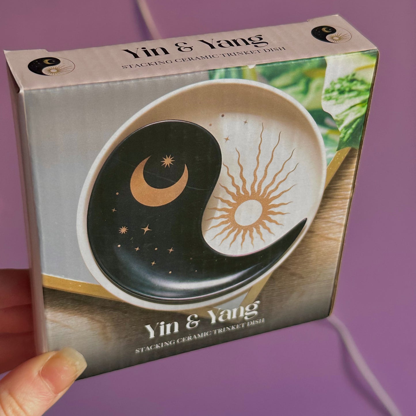 yin yang stacking trinket dish