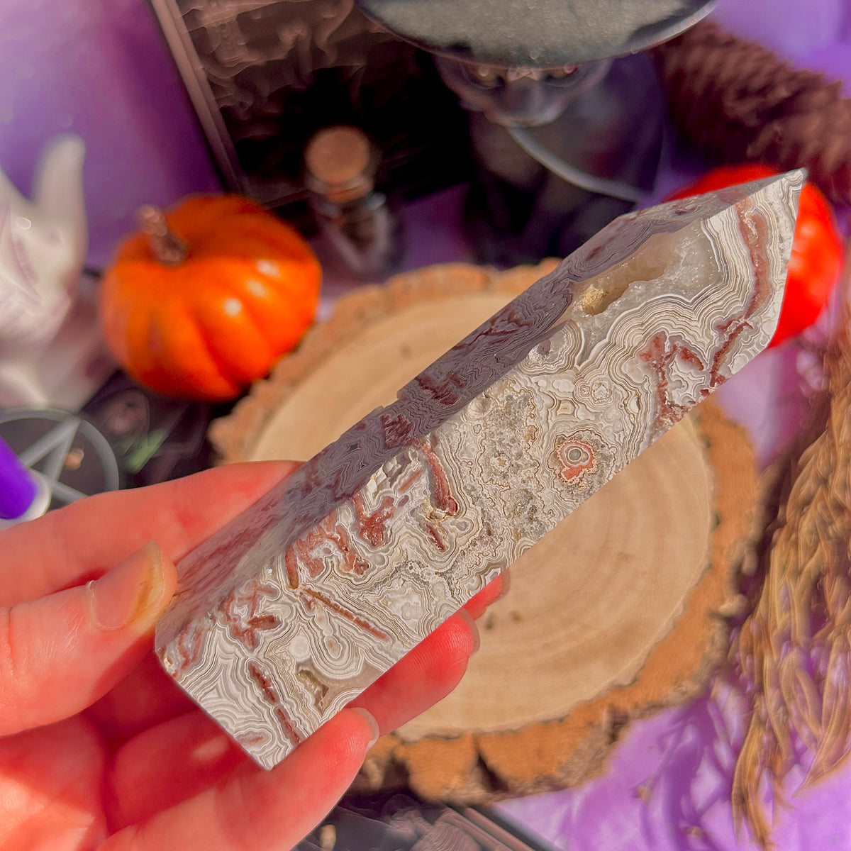 crazy lace agate tower