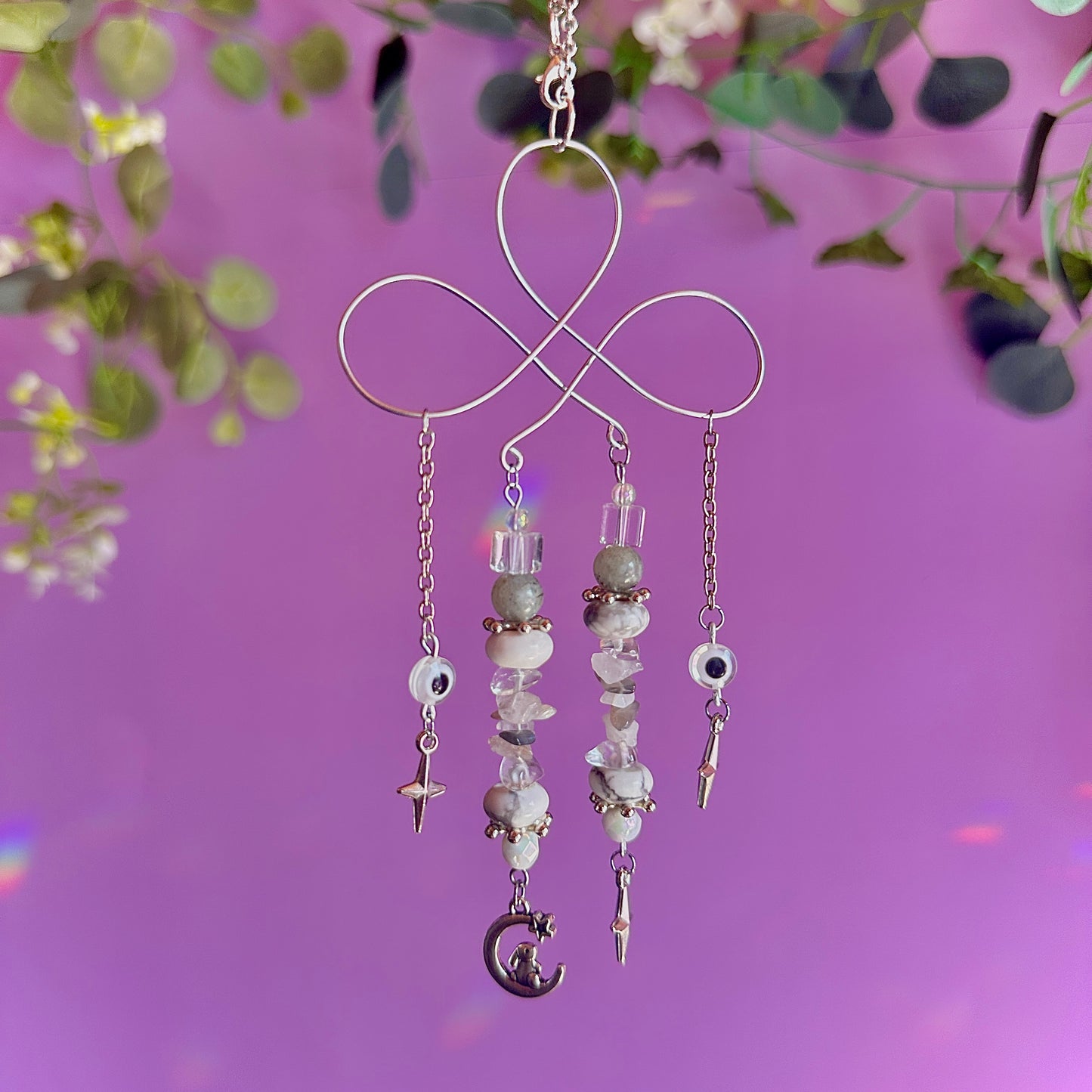 stars crossed car charm