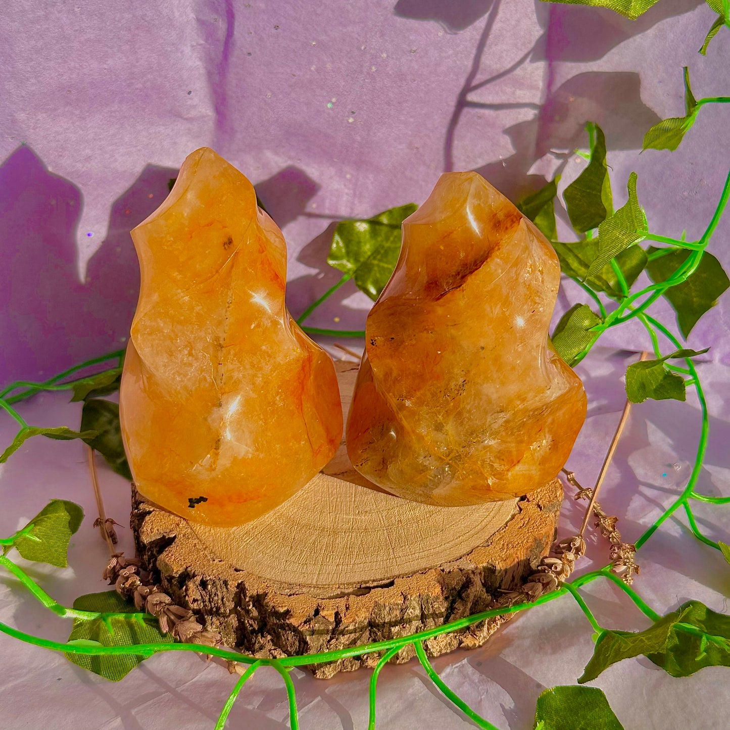 golden healer flame carving ~ intuitively chosen