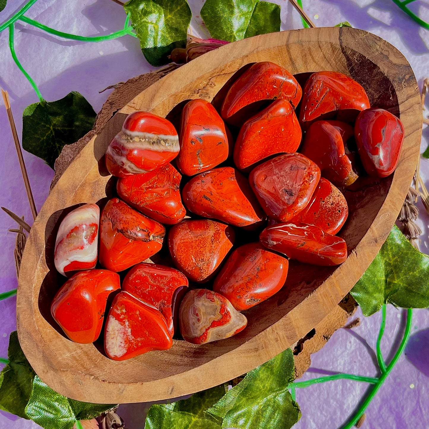 red jasper tumble