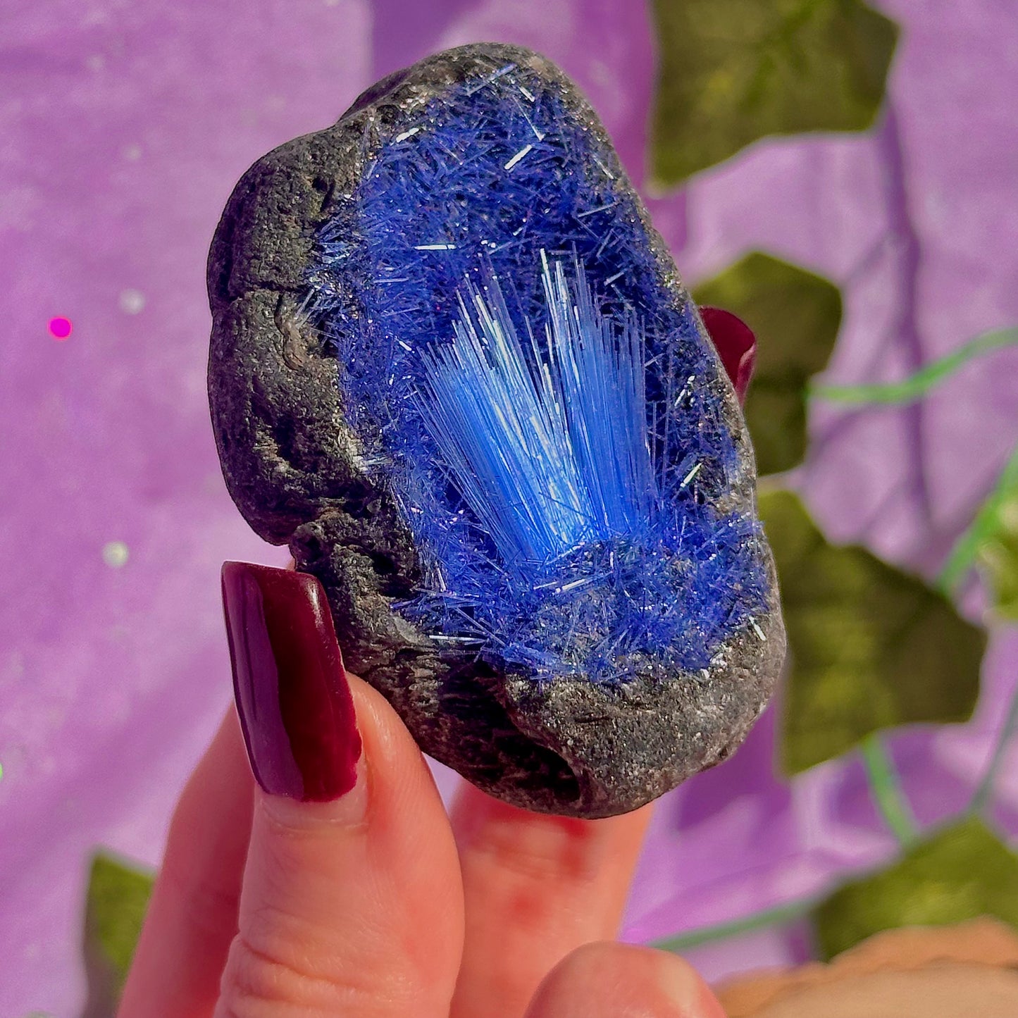 blue goethite rare specimen