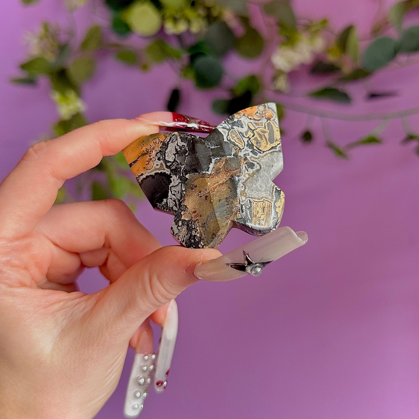 maligano jasper butterfly carving ~ choose your own