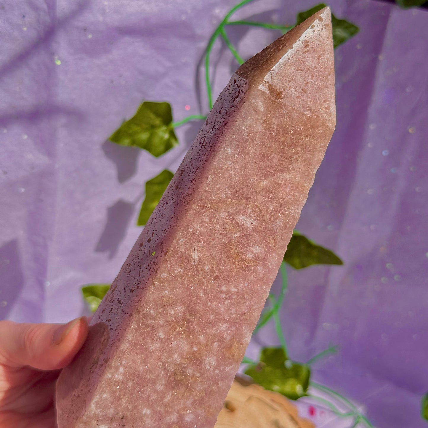 pink amethyst tower