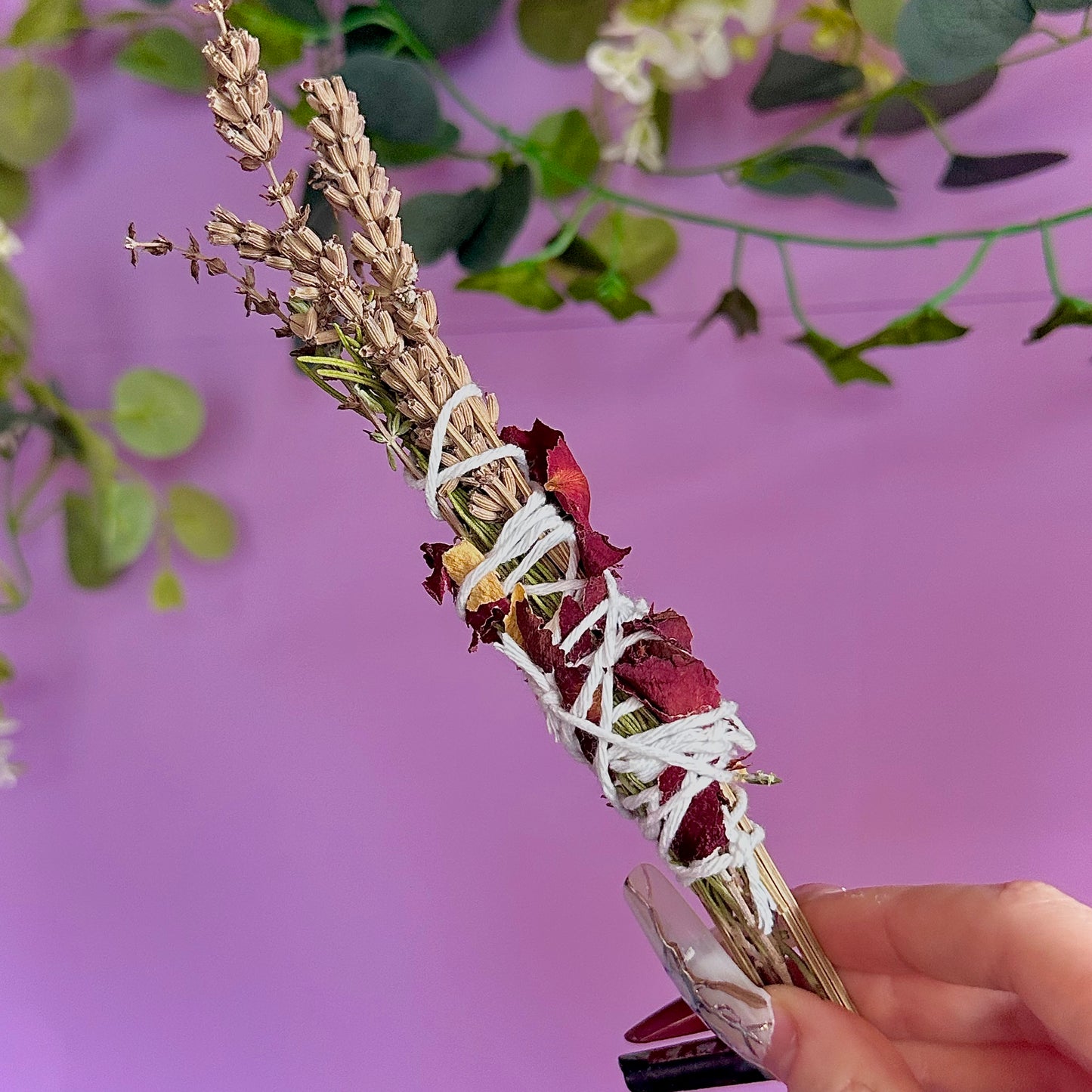 handmade herbal cleansing wands