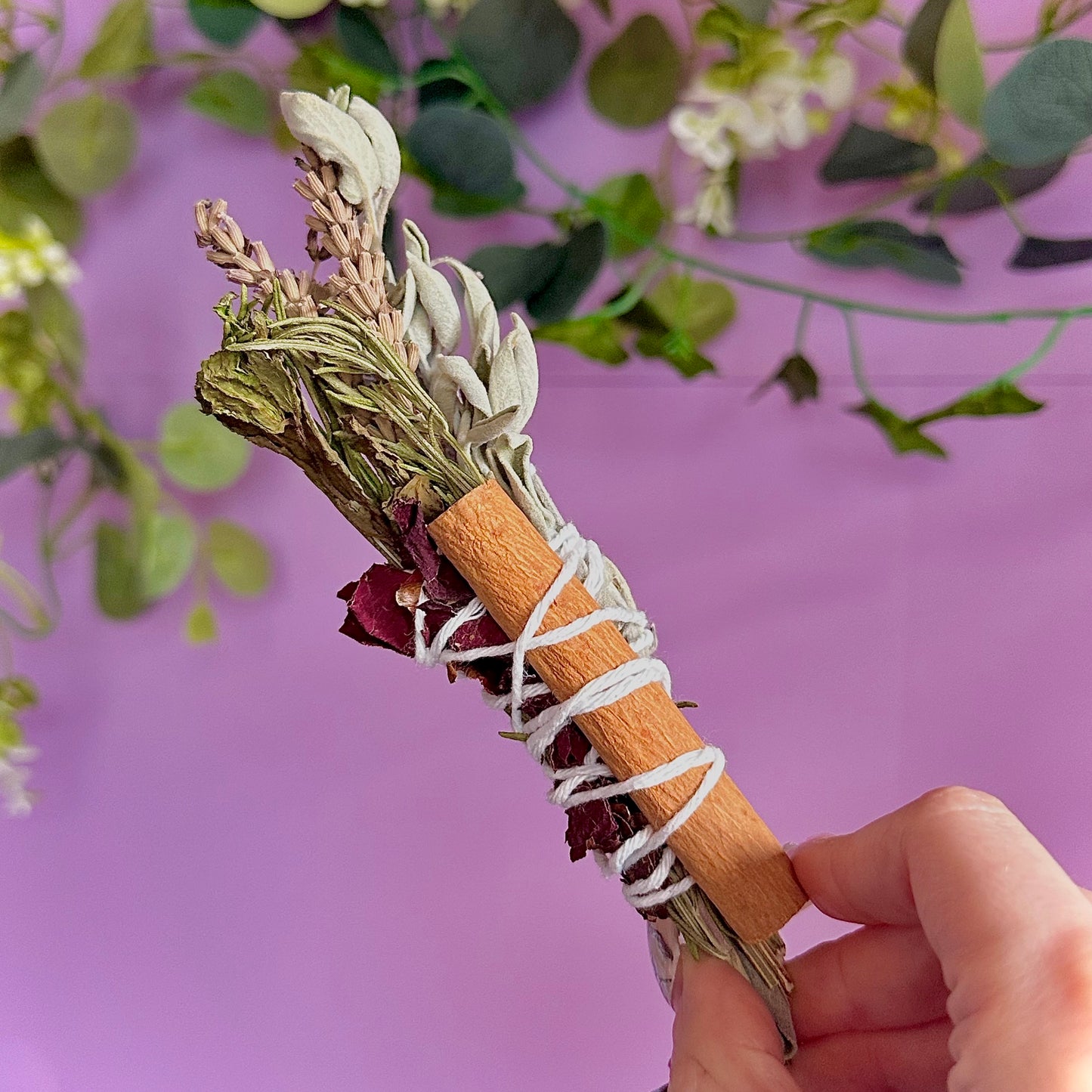 handmade herbal cleansing wands