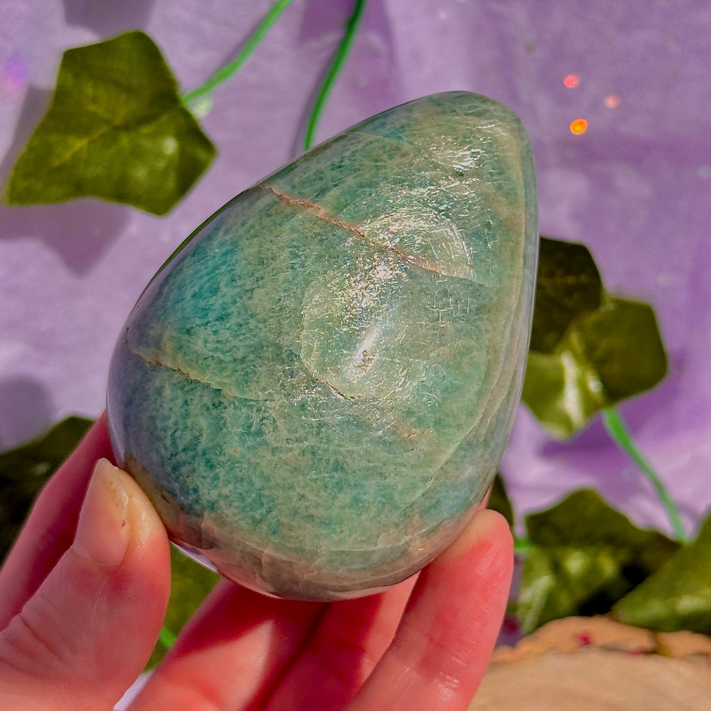 amazonite egg carving