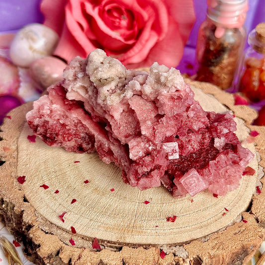 pink halite specimen