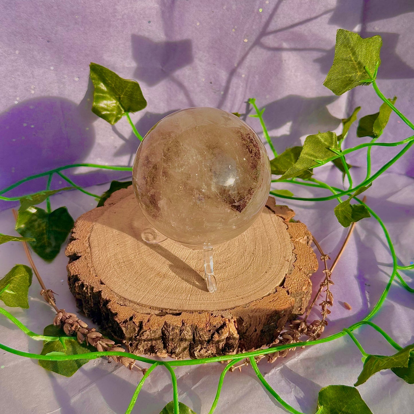 garden quartz sphere ~ 382g