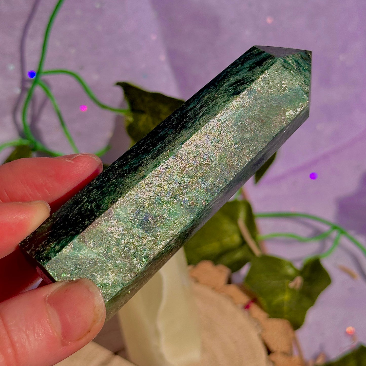 green towers ~ green fuchsite & banded calcite/onyx ~ choose your own