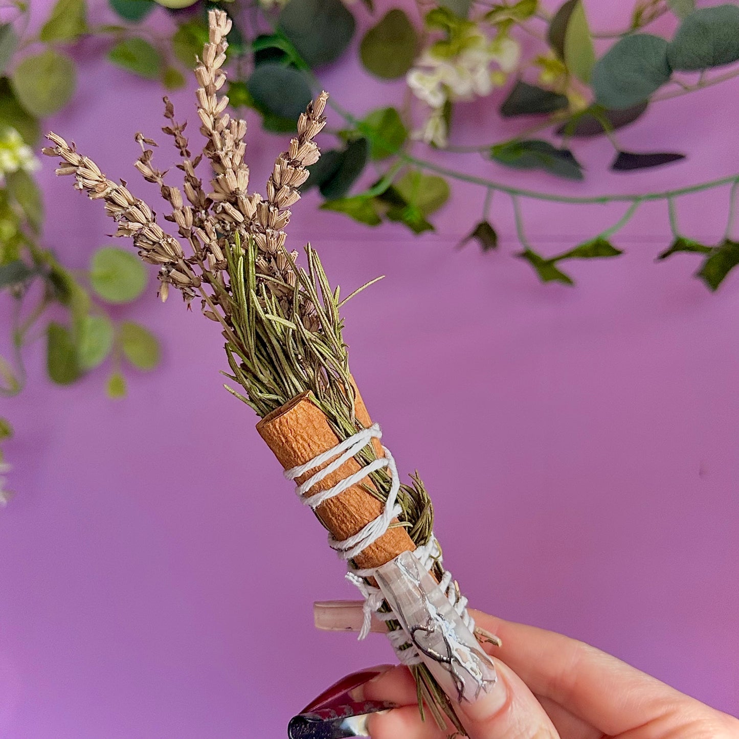 handmade herbal cleansing wands