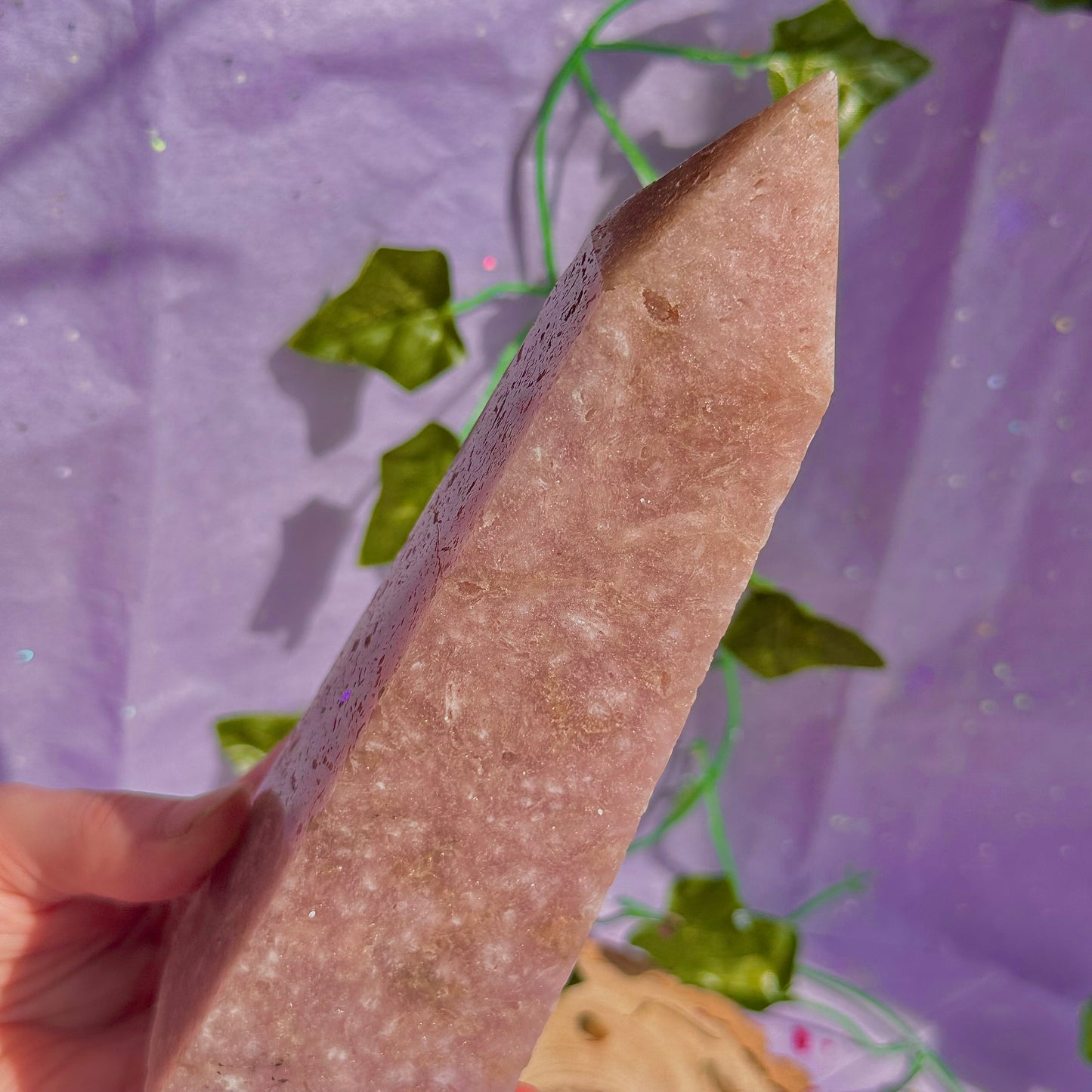 pink amethyst tower