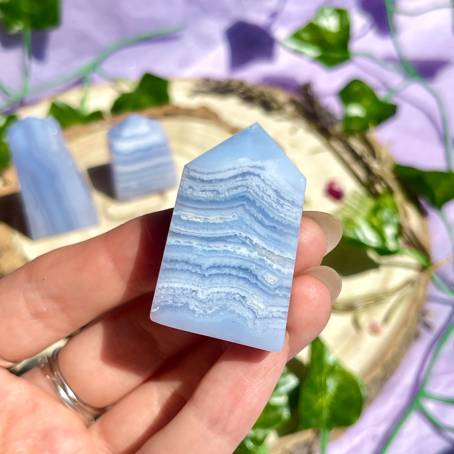 blue lace agate tower - choose your own