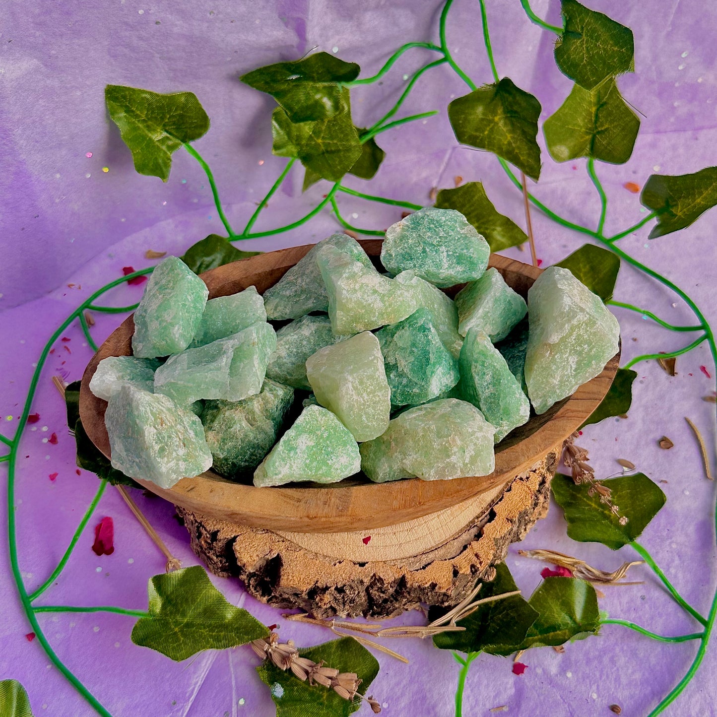 raw/rough green aventurine