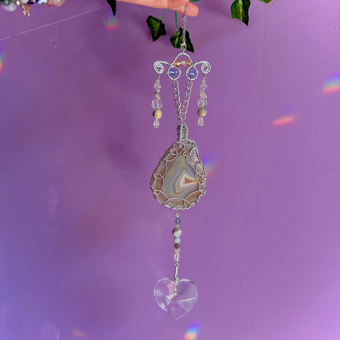 beach sunset suncatcher