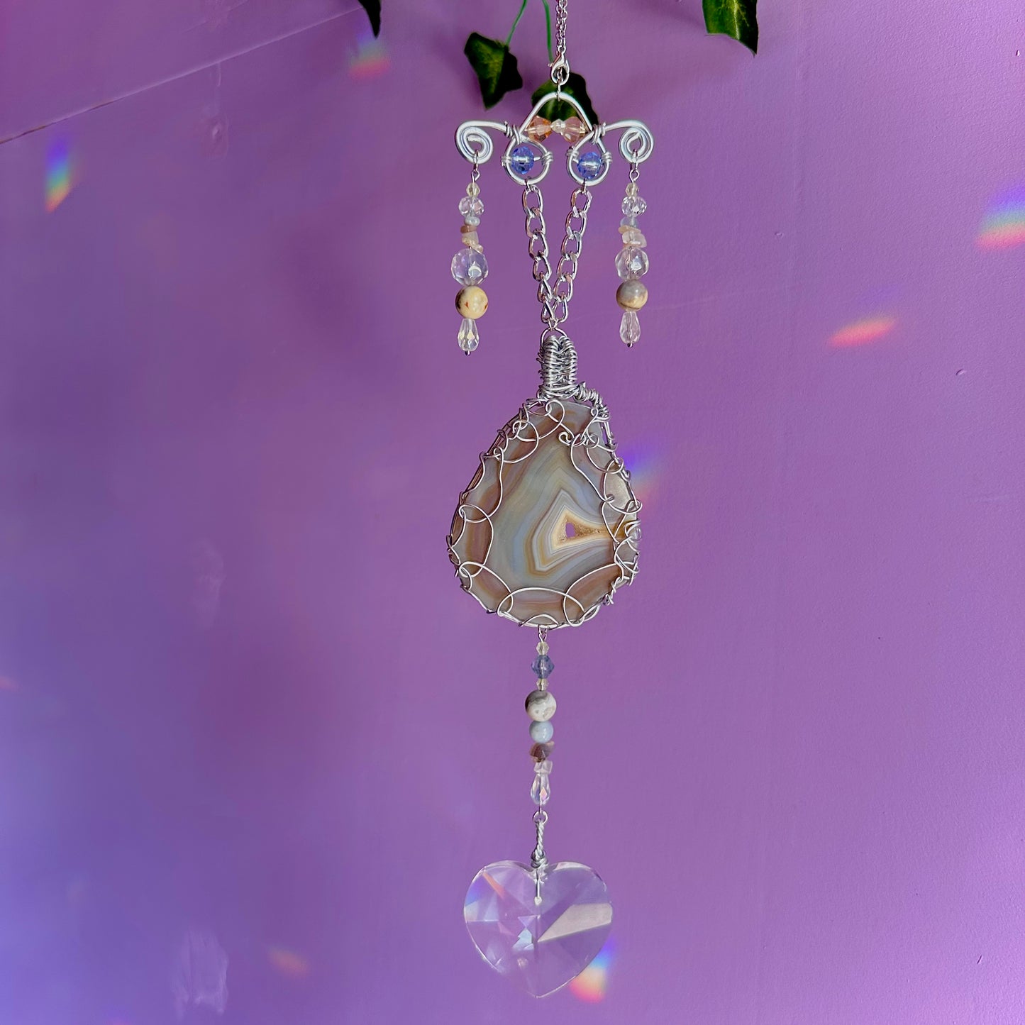 beach sunset suncatcher
