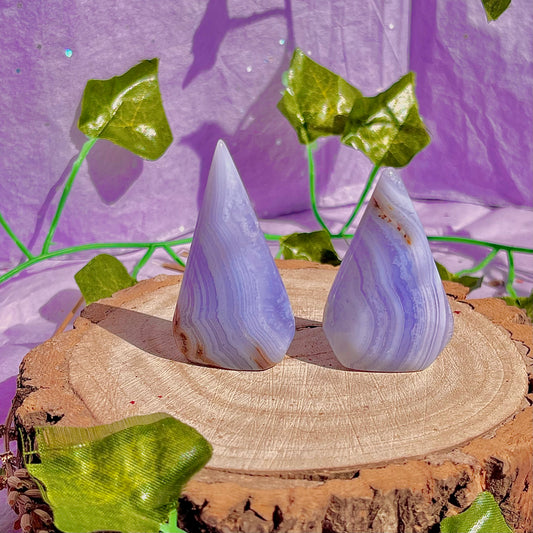 blue lace agate water drop ~ intuitively chosen