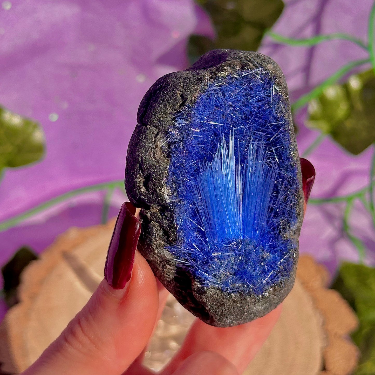 blue goethite rare specimen
